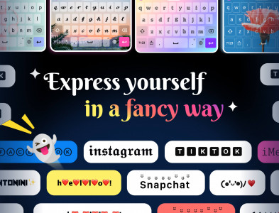 اسکرین شات برنامه Fonts Keyboard Themes & Emoji 1