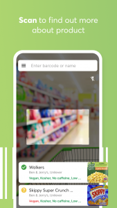 اسکرین شات برنامه Food Scanner – free barcode scanner for nutrition 3