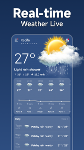 اسکرین شات 1 برنامه Weather - Live weather radar
