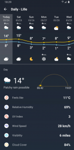 اسکرین شات برنامه Live Weather Forecast - Radar 5