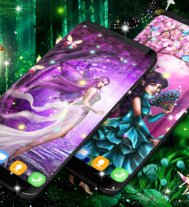 اسکرین شات برنامه Forest fairy magical wallpaper 2