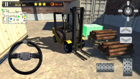 اسکرین شات بازی 3D Forklift Simulator Parking Games 2018 3