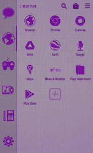 اسکرین شات برنامه Stamped Purple SL Theme 2