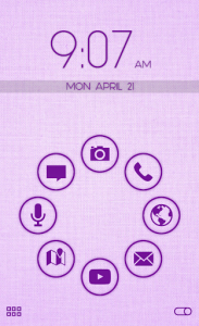 اسکرین شات برنامه Stamped Purple SL Theme 1