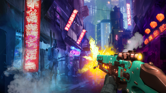 اسکرین شات بازی FPS CyberPunk Shooting Game 2