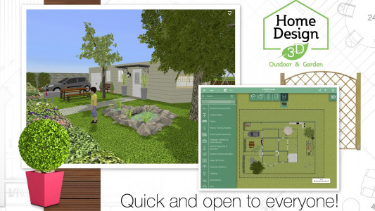 اسکرین شات 2 برنامه Home Design 3D Outdoor/Garden