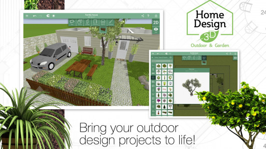 اسکرین شات 3 برنامه Home Design 3D Outdoor/Garden