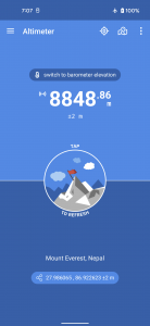 اسکرین شات برنامه Altimeter 1