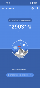 اسکرین شات برنامه Altimeter 8