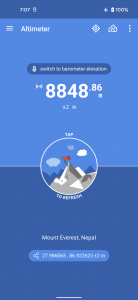 اسکرین شات 1 برنامه Altimeter