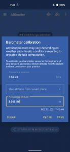 اسکرین شات برنامه Altimeter 4