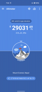 اسکرین شات برنامه Altimeter 3