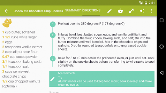 اسکرین شات برنامه My CookBook (Recipe Manager) 3