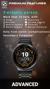 اسکرین شات برنامه Advanced Watch Face 4
