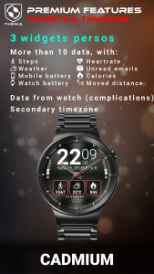 اسکرین شات برنامه Cadmium Watch Face 4