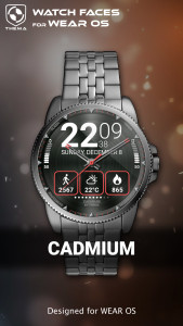 اسکرین شات 1 برنامه Cadmium Watch Face