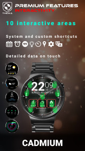 اسکرین شات 3 برنامه Cadmium Watch Face