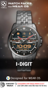 اسکرین شات برنامه I-Digit Watch Face 1