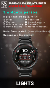 اسکرین شات 4 برنامه Lights Watch Face