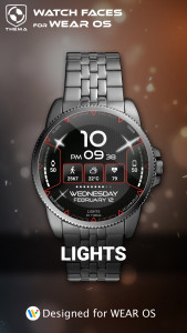 اسکرین شات 1 برنامه Lights Watch Face