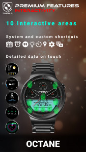 اسکرین شات برنامه Octane Watch Face 3