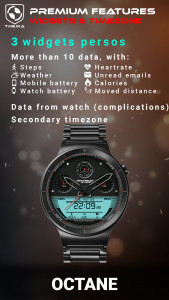 اسکرین شات برنامه Octane Watch Face 4