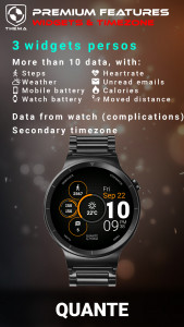 اسکرین شات برنامه Quante Watch Face 4