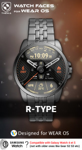 اسکرین شات برنامه R-Type Watch Face 1