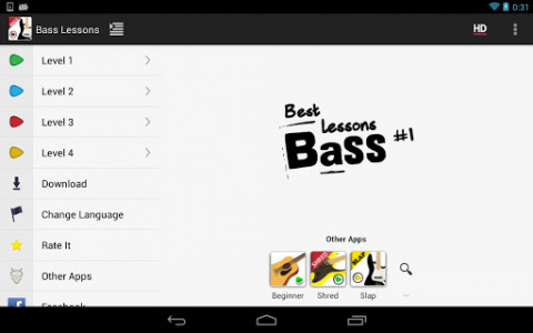 اسکرین شات برنامه Bass lessons newbie VIDEO LITE 8