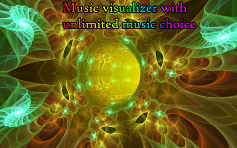 اسکرین شات برنامه Fractal Tunnels -Music visualizer & Live Wallpaper 1