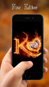 اسکرین شات برنامه Fire Text Photo Frame 5