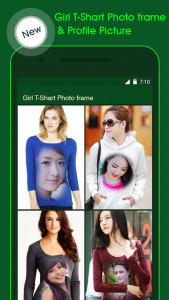 اسکرین شات برنامه Girl T Shirt Photo Frame 2