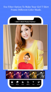 اسکرین شات 3 برنامه Girl T Shirt Photo Frame