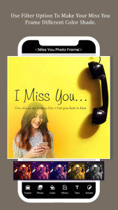 اسکرین شات 3 برنامه Miss You Photo Frame