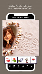 اسکرین شات 5 برنامه Miss You Photo Frame