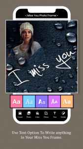 اسکرین شات 4 برنامه Miss You Photo Frame