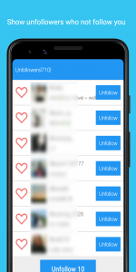 اسکرین شات برنامه Unfollow and Follow users 2