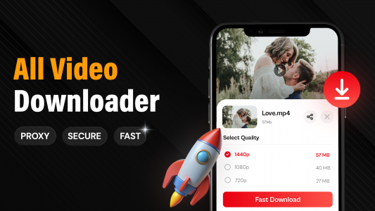 اسکرین شات 1 برنامه Video Downloader Proxy Browser
