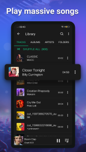 اسکرین شات 1 برنامه Music player - Audio Player