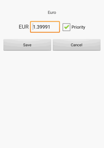 اسکرین شات 3 برنامه Exchange rate. All currencies