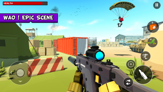 اسکرین شات 3 بازی Poly Strike: Gun Shooting Game