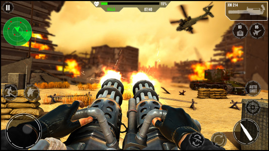 اسکرین شات بازی WW2 Gun Shooter Game Simulator 1