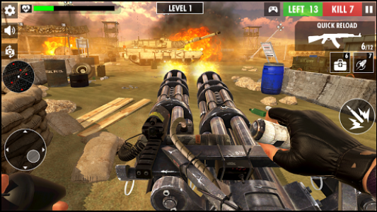 اسکرین شات بازی Machine Gun Commando Missions 2019 : Guns Games 2