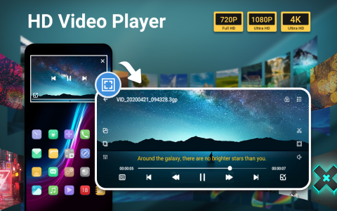 اسکرین شات 1 برنامه Video Player All Format HD