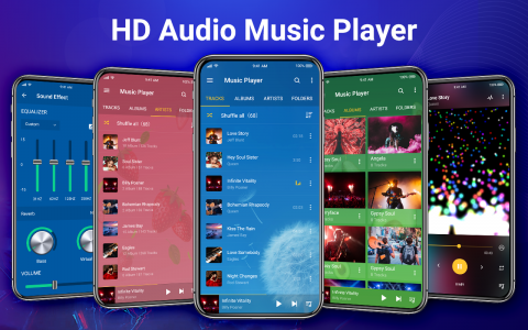 اسکرین شات برنامه Music Player - MP3 & Equalizer 1