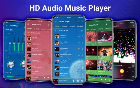 اسکرین شات 1 برنامه Music Player - MP3 & Equalizer