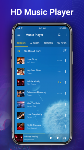 اسکرین شات برنامه Music Player - MP3 & Equalizer 3