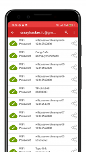 اسکرین شات برنامه WiFi Password Recovery 4