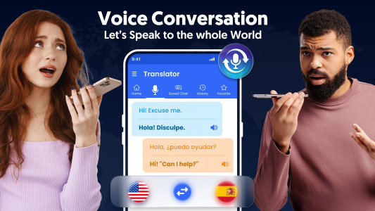 اسکرین شات برنامه Translate All Languages 2