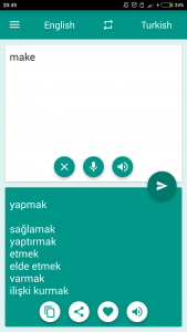 اسکرین شات برنامه Turkish-English Translator 3